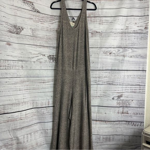 Saturday Sunday By Anthropologie jumpsuit Womens Large Cloud Fleece Romper - Picture 3 of 12